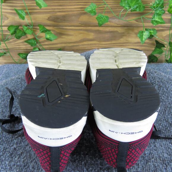 SKECHERS Men's SKECH-Air Sneaker Red Fabric‎ Size 12 Medium Used 2025 - Picture 6 of 7